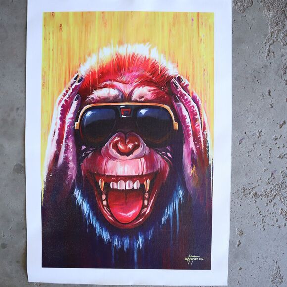 Three Wise Monkeys Inktuitive Canvas Prints Hear No, Speak No, See No Evil - Picture 5 of 10